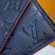 Louis Vuitton Monogram Empreinte Leather Card Holder Recto Verso M69421-navy-blue