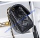 Chanel Mini Quilted Rectangular Bag in Lambskin C1787-black