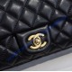 Chanel Mini Quilted Rectangular Bag in Lambskin C1787-black