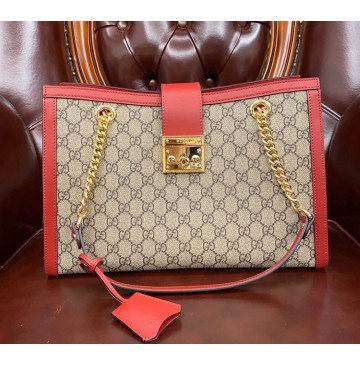 Gucci Padlock medium GG shoulder bag GU479197-red