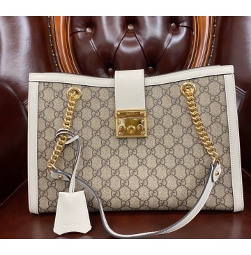 Gucci Padlock medium GG shoulder bag GU479197-white