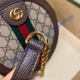 Gucci Ophidia Mini GG Round Shoulder Bag GU550618-brown