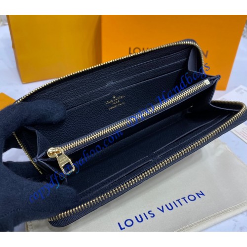 Louis Vuitton Monogram Empreinte Leather Clemence Wallet M60171 ...