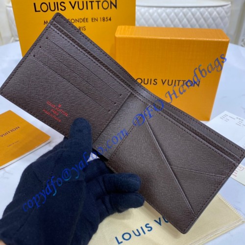 Louis Vuitton Damier Ebene Multiple Wallet N60895-brown – LuxTime DFO ...