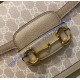 Gucci GG Supreme Horsebit 1955 shoulder bag GU602204CA-beige