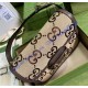 Gucci GG Supreme Horsebit 1955 shoulder bag GU602204CC-brown