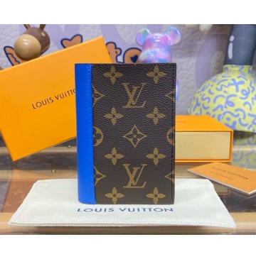 Louis Vuitton Monogram Macassar canvas Passport Cover M82865