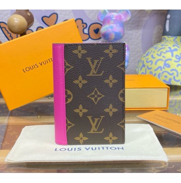 Louis Vuitton Monogram Macassar canvas Passport Cover M82866