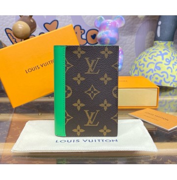 Louis Vuitton Monogram Macassar canvas Passport Cover M82867