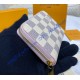 Louis Vuitton Damier Azur Zippy Coin Purse N60229-pink