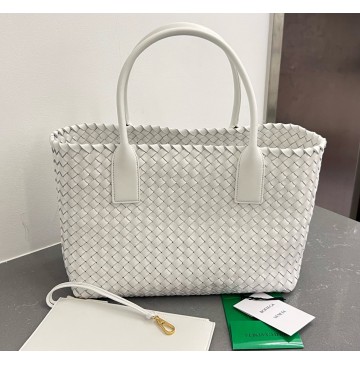 Bottega Veneta Medium Cabat B608810-white