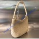 Bottega Veneta Clicker Small Shoulder Bag B730968-oatmeal