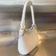 Bottega Veneta Clicker Small Shoulder Bag B730968-chalk