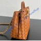 Bottega Veneta Small Andiamo With Chain B786008-caramel