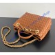 Bottega Veneta Small Andiamo With Chain B786008-caramel