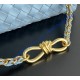 Bottega Veneta Small Andiamo With Chain B786008-ice-blue