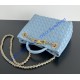 Bottega Veneta Small Andiamo With Chain B786008-ice-blue