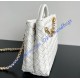 Bottega Veneta Small Andiamo With Chain B786008-white