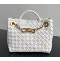 Bottega Veneta Small Andiamo With Chain B786008-white