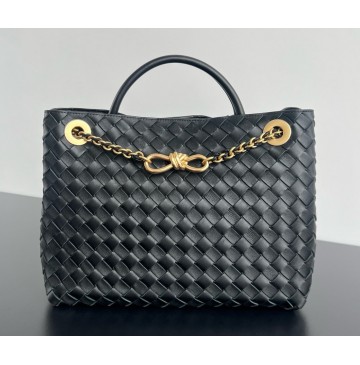 Bottega Veneta Medium Andiamo With Chain B786009-black