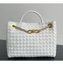 Bottega Veneta Medium Andiamo With Chain B786009-white