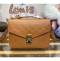 Louis Vuitton Monogram Empreinte Pochette Metis M41487-cognac