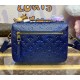 Louis Vuitton Monogram Empreinte Pochette Metis M41487-navy