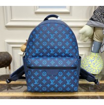 Louis Vuitton Monogram Shadow Discovery Backpack M46557-blue