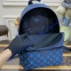 Louis Vuitton Monogram Shadow Discovery Backpack M46557-blue