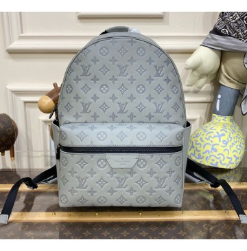 Louis Vuitton Monogram Shadow Discovery Backpack M46557-gray