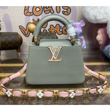 Louis Vuitton Capucines Mini M23363-light-grey