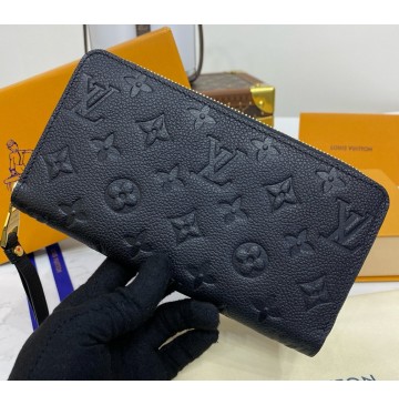 Louis Vuitton Monogram Empreinte Leather Zippy Wallet M61864