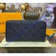 Louis Vuitton Monogram Empreinte Leather Zippy Wallet M62121-dark-blue