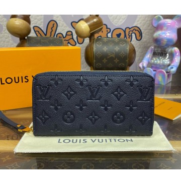 Louis Vuitton Monogram Empreinte Leather Zippy Wallet M62121-dark-blue