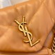 Saint Laurent LOULOU PUFFER Medium bag in quilted lambskin YSL577475A-caramel