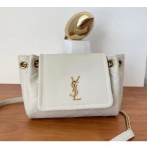 Saint Laurent Mini Nolita in Lambskin YSL672738-cream