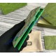 Gucci leather interior GG long card case GUW768249-green