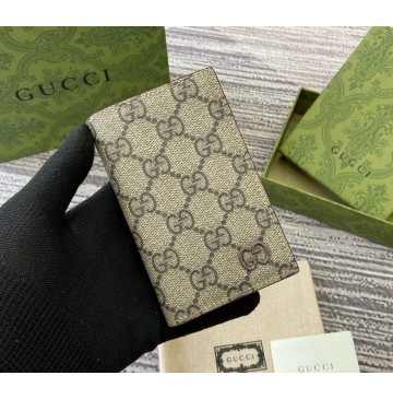 Gucci leather interior GG long card case GUW768249-wine