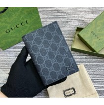 Gucci GG passport case GUW795229-black-grey