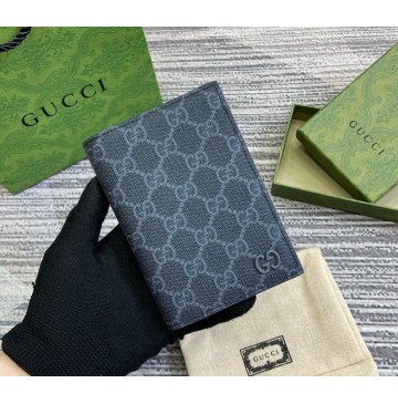 Gucci GG passport case GUW795229-black-grey