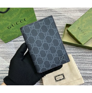 Gucci GG passport case GUW795229-black-wine