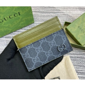 Gucci Bi-color GG card case GUW795230-black-green