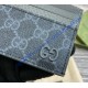 Gucci Bi-color GG card case GUW795230-black-grey