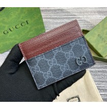 Gucci Bi-color GG card case GUW795230-black-wine