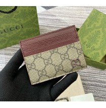 Gucci Bi-color GG card case GUW795230-brown