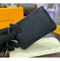 Louis Vuitton Mahina Leather Key Pouch M69508-black