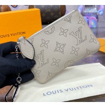 Louis Vuitton Mahina Leather Key Pouch M69508-light-gray