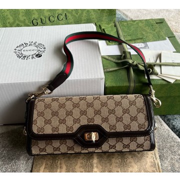 Gucci Luce small shoulder bag GU786027-C-dark-brown