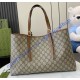 Gucci GG Emblem medium tote bag GU815213-CA-brown