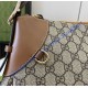 Gucci GG Emblem large shoulder bag GU815217-CA-brown